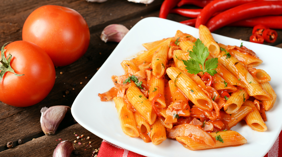 Un plat de macarrons all'arrabbiata (Getty images)