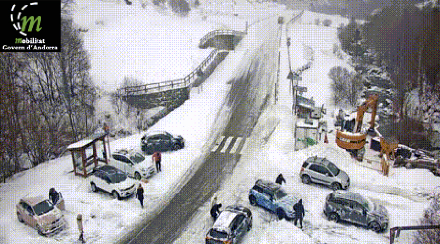 El Serrat a les 11:38 hores d'aquest diumenge (Servei de Mobilitat)