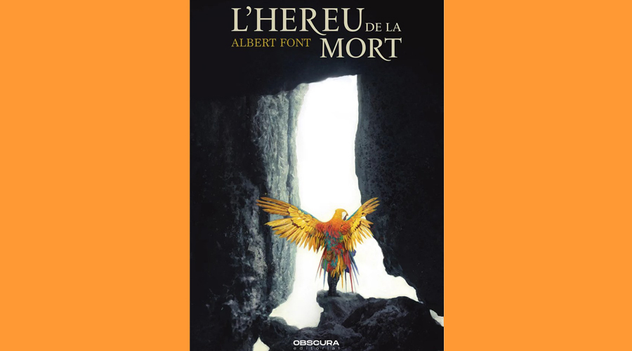 Coberta del llibre d'Albert Font, "L'hereu de la mort"
