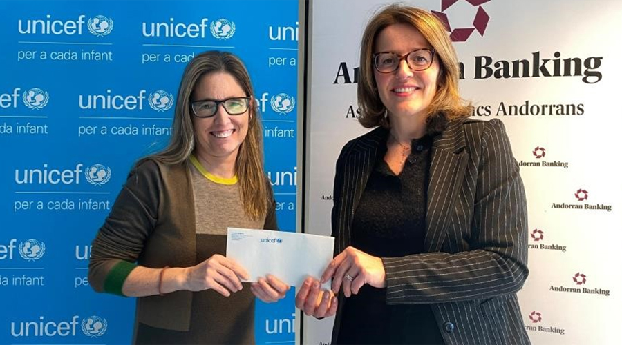 Marianela Vila i Esther Puigcercós (UNICEF Andorra)