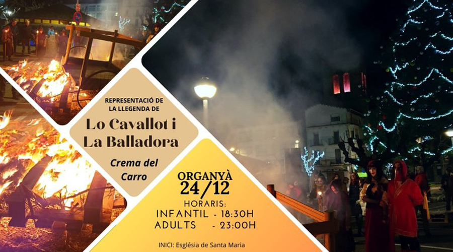 Lo Cavallot i la Balladora i Cremada del Carro, a Organyà