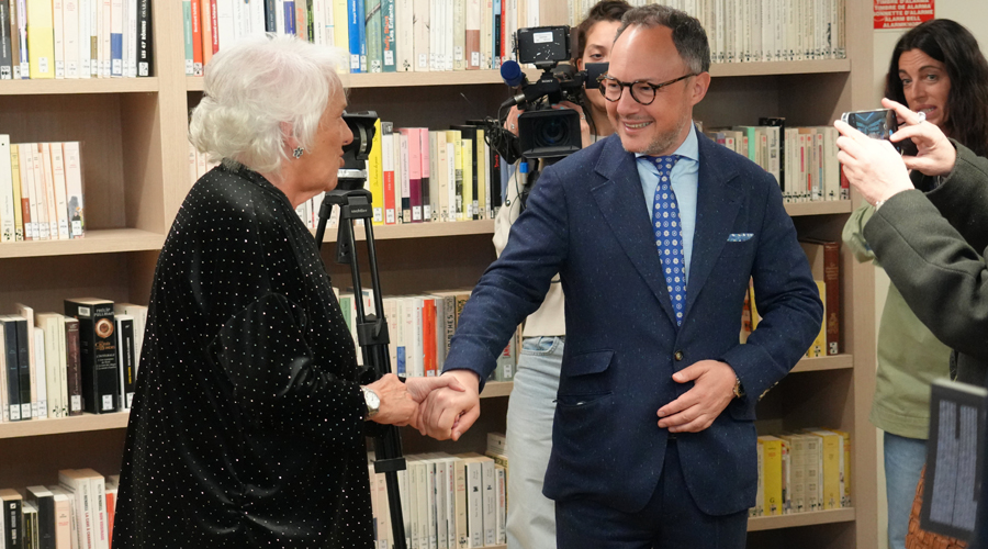 Teresa Segalàs Orona amb el cap de Govern, Xavier Espot