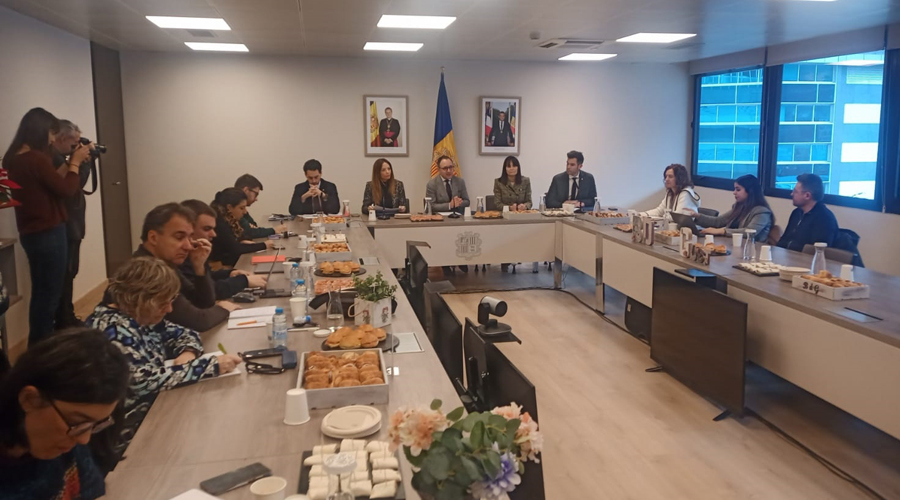 Trobada de Nadal del Govern amb els mitjans de comunicació. Foto: Fòrum.ad