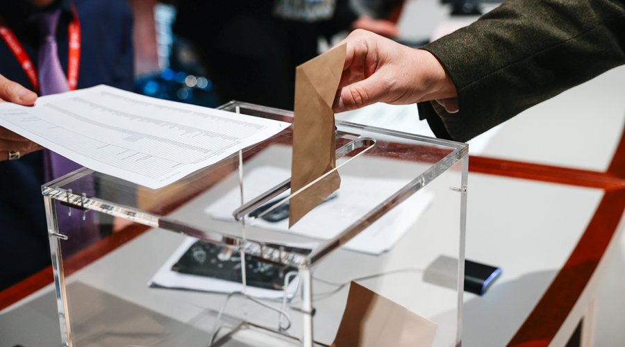 Un dels jutges durant la votació (Abdesslam Mirdass / Consell d'Europa)