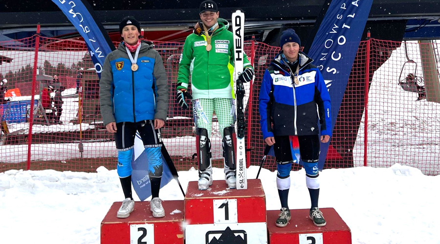 Bartumeu Gabriel al podi de Bormio. Foto: FAE