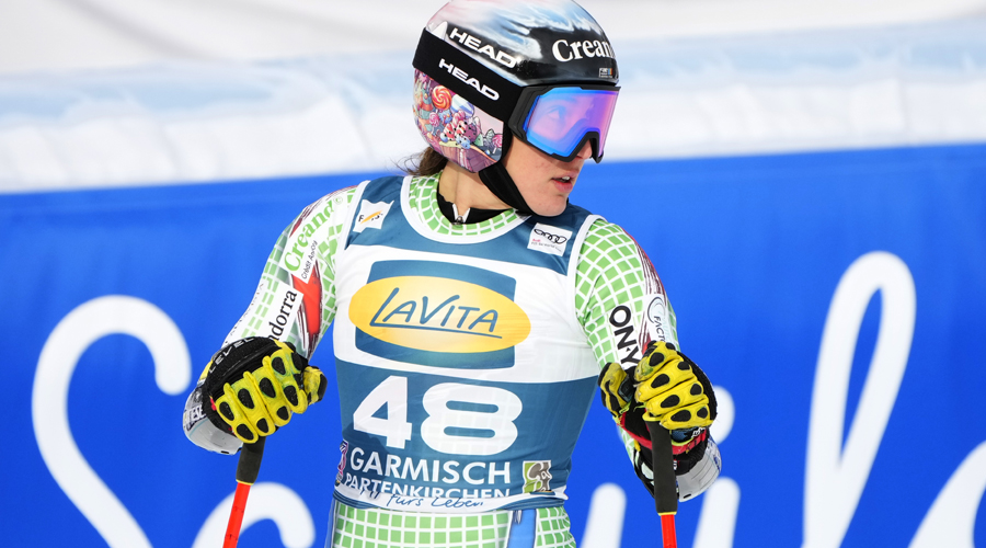 Cande Moreno, al supergegant WC de Garmisch