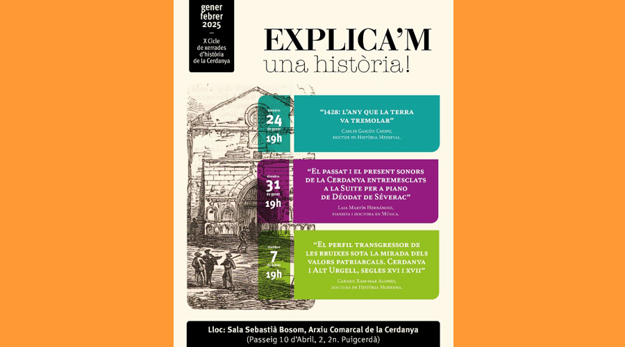 Cartell del cicle "Explica'm una història"