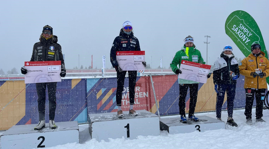 Gina del Rio, tercera als 20km de la FESA, aquest diumenge a Oberwiesenthal. Foto: FAE