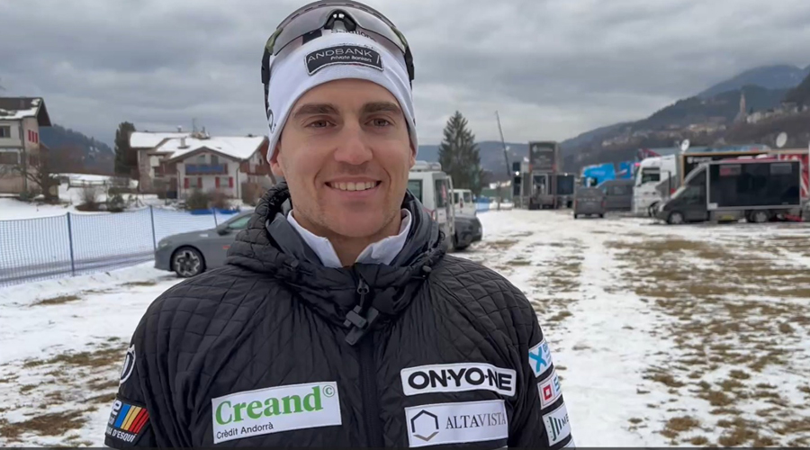 Irineu Esteve, a Val di Fiemme. Foto: FAE