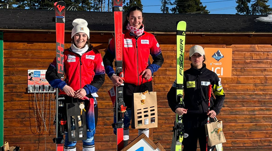 Isabella Pérez, al podi del GS de Font Romeu (FAE)