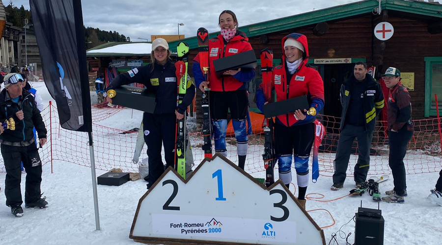Isabella Pérez, segona a l'eslàlom de Pyrenees 2000 (FAE)