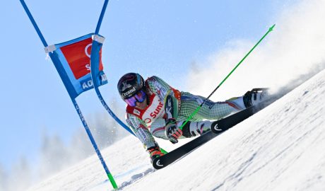 Joan Verdú, a la primera mànega de la WC d'Adelboden