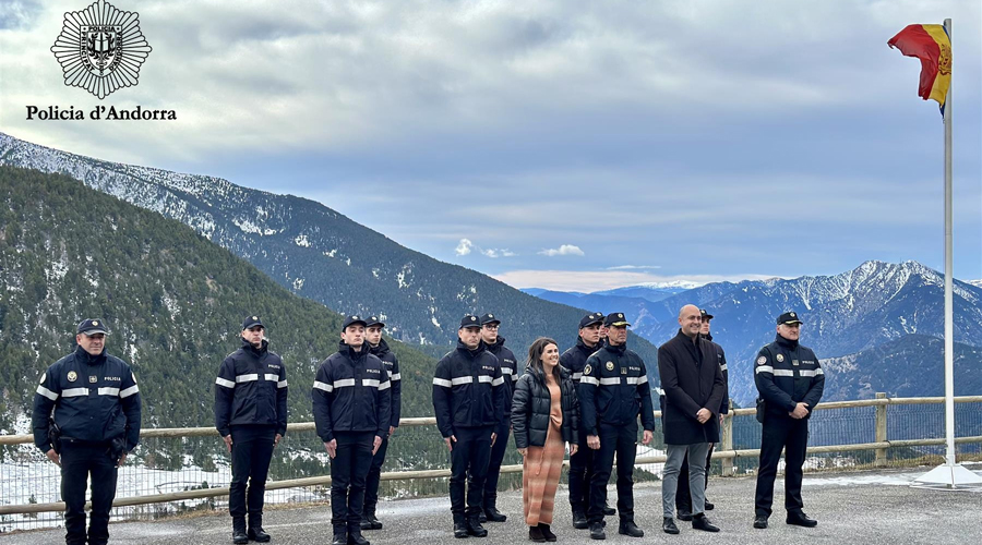 Una imatge de l'acte d'aquest dimecres (Policia d'Andorra)