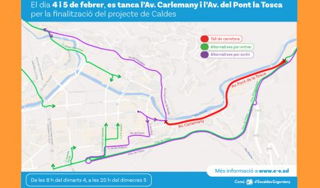 Plànol amb les afectacions previstes