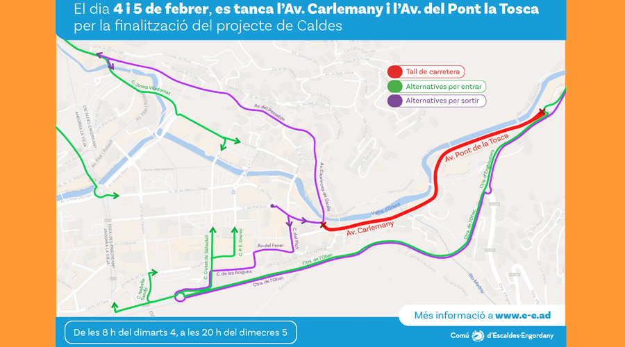 Plànol amb les afectacions previstes (comuee)