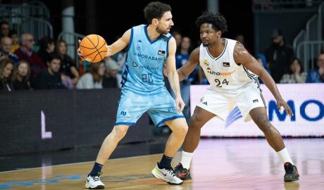 Imatge del BC Andorra - Reial Madrid amb derrota dels tricolors