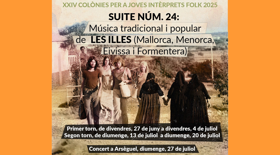 Inscripcions obertes per a les Colònies per a Joves Intèrprets Folk a Arsèguel