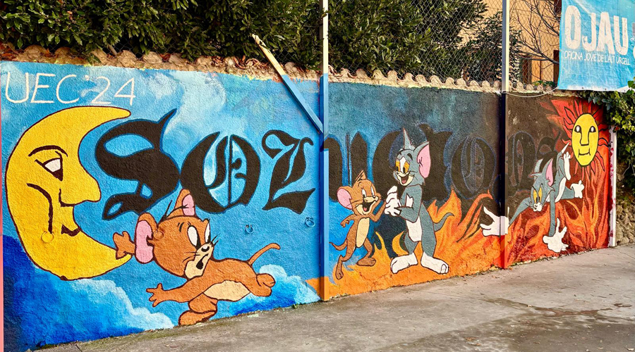 El grafit dels alumnes de la UEC (Aj. la Seu)