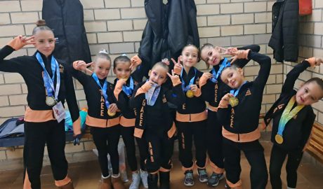 Representants del Rítmica GAEE a Platja d'Aro