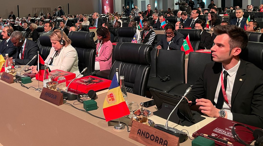 En primer terme, a la dreta, el secretari d'Estat, David Forné (SFGA)