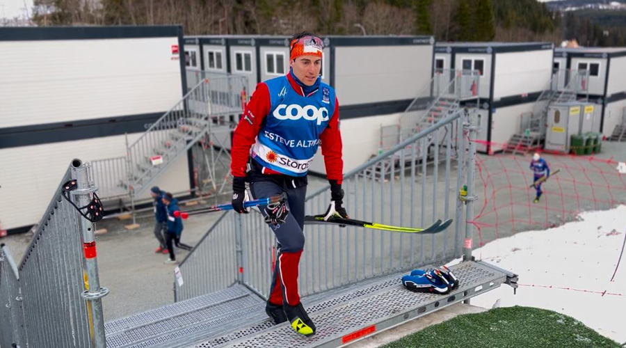 Irineu Esteve, aquest divendres a Trondheim abans de l'entrenament. Foto: FAE