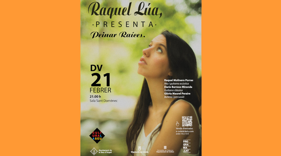 Cartell anunciant el concert de Raquel Lúa (Aj. la Seu)