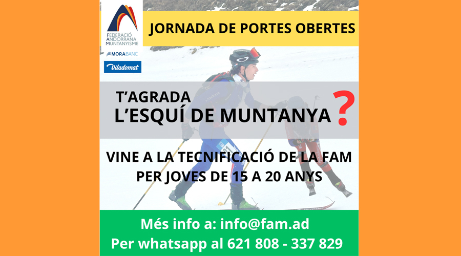 Cartell informant de les jornades de portes obertes (FAM)