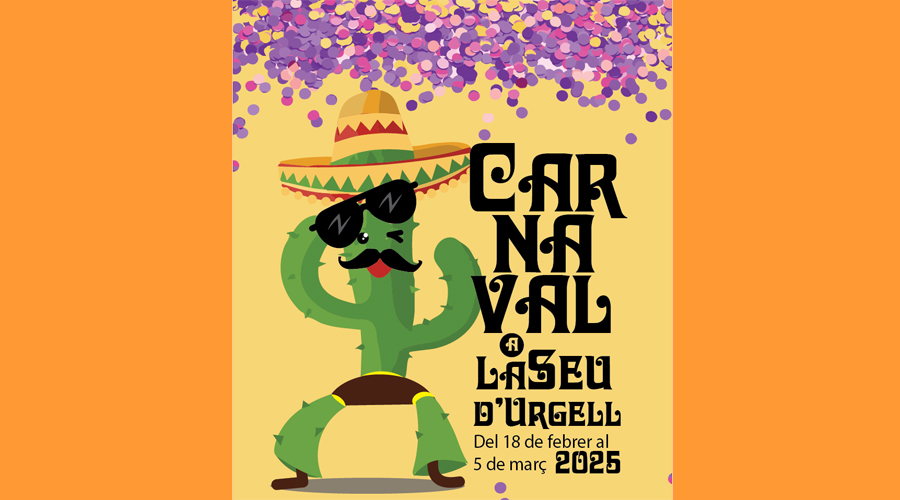Cartell del Carnaval de la Seu 2025 (Aj. la Seu)