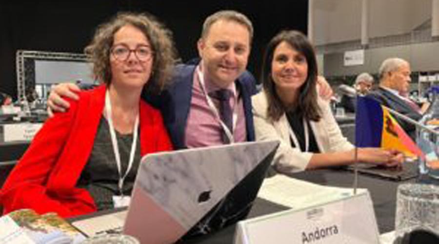 Judith Casal, Pere Marsenyach i Maritxell Alcobé en la 18a sessió plenària de l'APM. Foto: Demòcrates