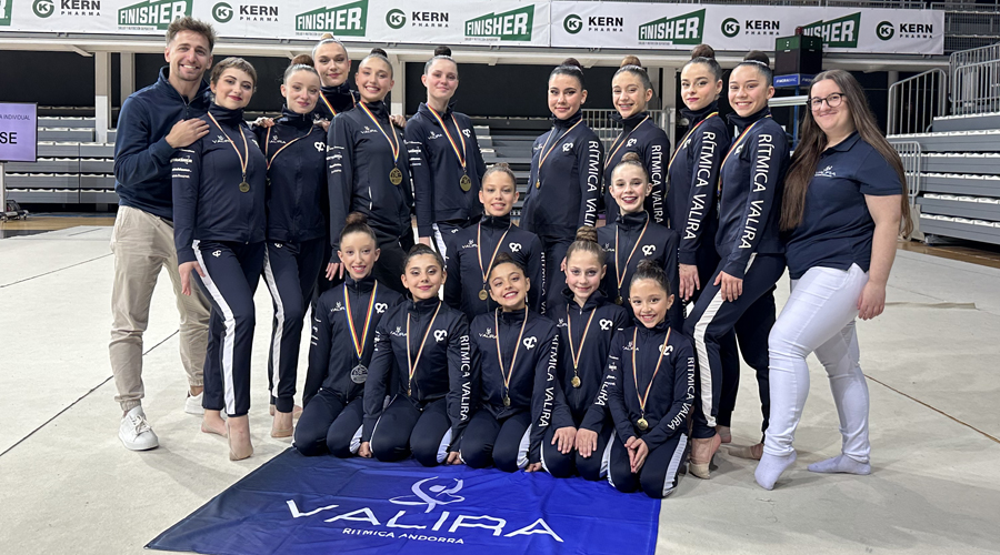 Les gimnastes del Club Rítmica Valira. Foto: Cedida pel club