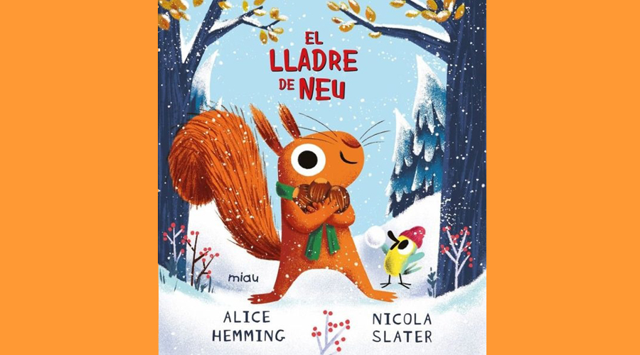 Coberta del llibre infantil "El lladre de neu"