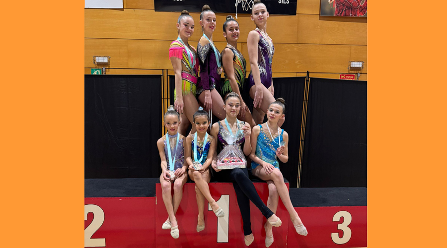 Les gimnastes del Rítmica GAEE a Sils (GAEE)