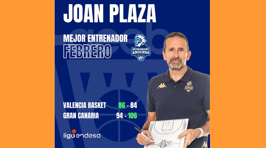 En tècnic tricolor, elegit millor entrenador del febrer a la Liga Endesa (AEEB)
