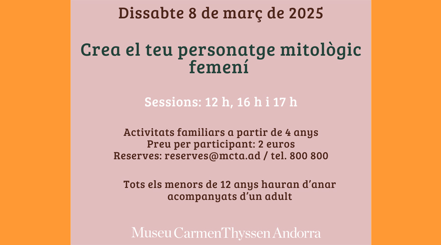 Cartell anunciant l'activitat del dia 8 de març (MCTA)