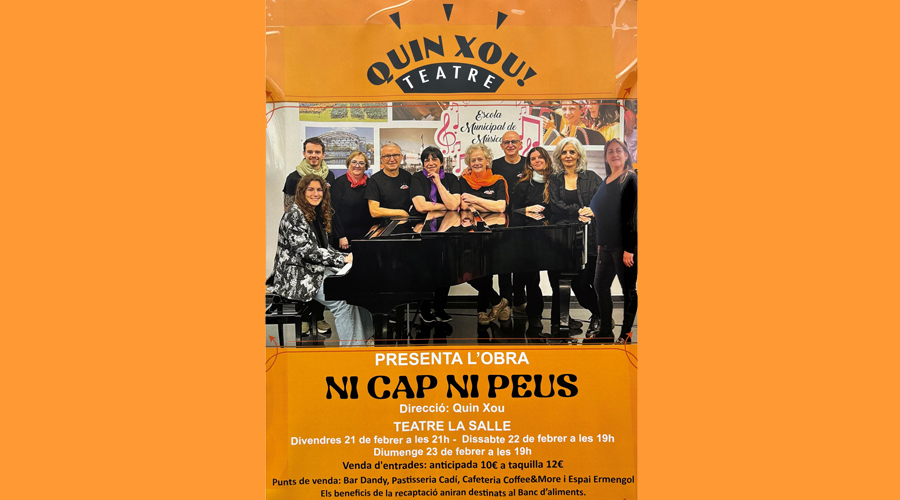 Cartell anunciant l'espectacle de "Quin Xou Teatre"