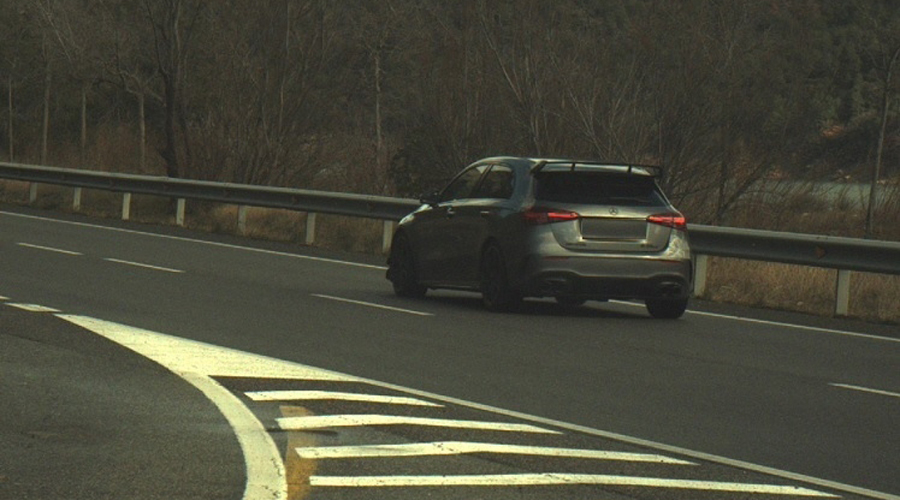 El vehicle infractor circulant a 188km/h. Foto: Mossos d'Esquadra