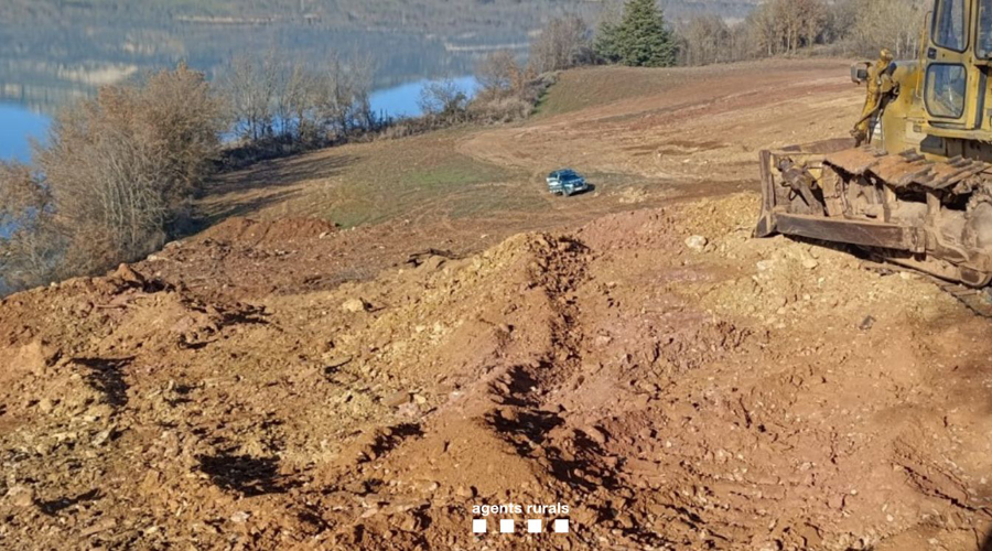 Rompuda forestal denunciada pels Agents Rurals a Llimiana (Agents Rurals)