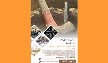 Cartell anunciant la xerrada sobre l'art de la pedra seca a Tremp