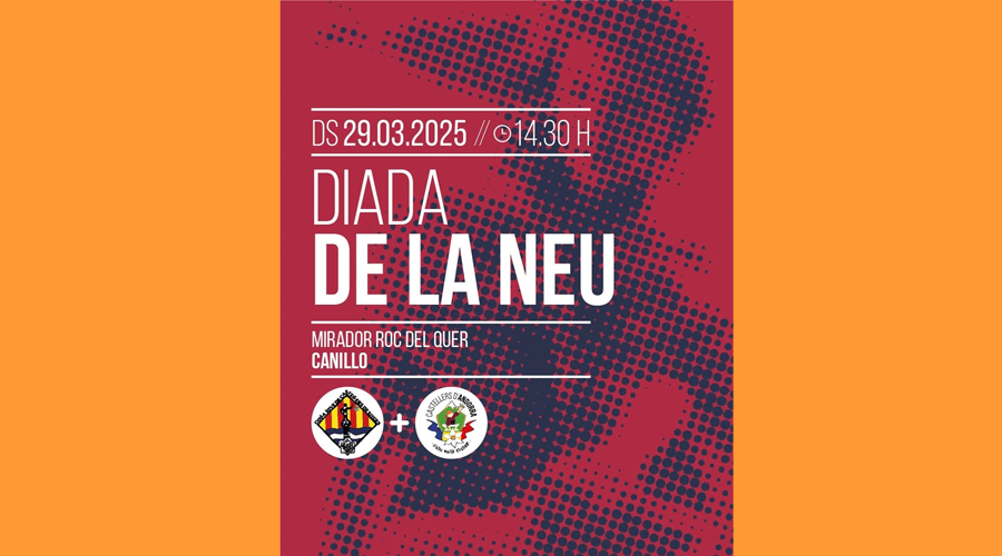 Cartell anunciant la diada de la Neu (Castellers d'Andorra)