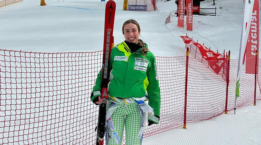 Clàudia Garcia, a Pampeago, aquest divendres (FAE)