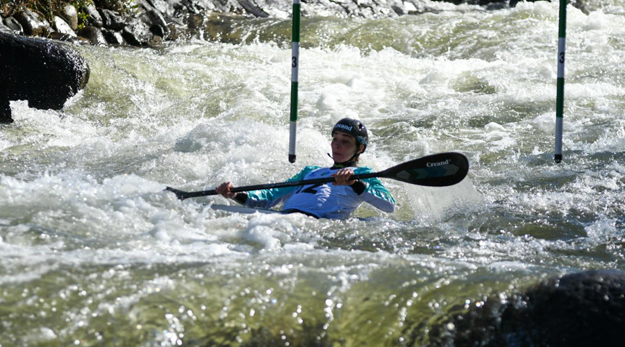 Mònica Doria competint aquest diumenge a la Seu (FACC)