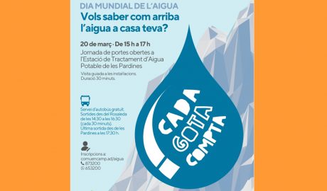Cartell anunciant l'activitat amb motiu del Dia Mundial de l'Aigua