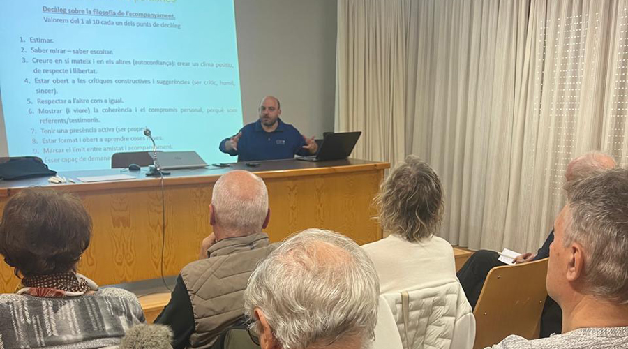 Una imatge de la sessió de formació (Bisbat d'Urgell)