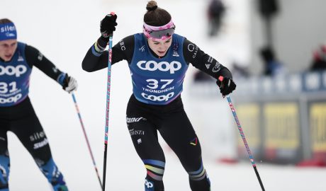 Gina del Rio, durant l'skiathlon dels Mundials de Trondheim