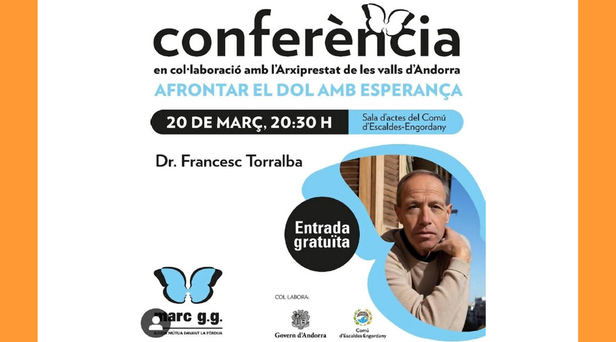 Cartell de la conferència a càrrec de Francesc Torralba (Associació Marc GG)