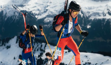 La parella andorrana durant la competició