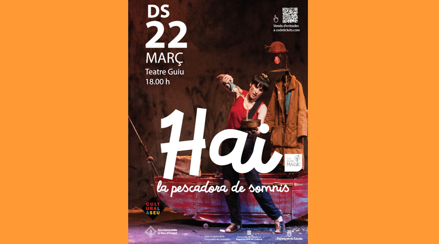 Cartell anunciador de l'espectacle ‘Hǎi, la pescadora de somnis’ (Aj. la Seu)