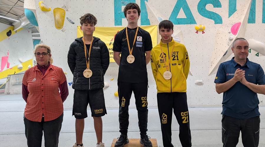 Nicolau Taulats ocupant el primer calaix del podi (FAM)