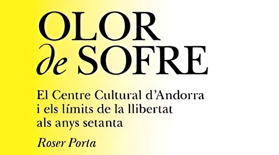 Fragment de la coberta del llibre "Olor de sofre", de Roser Porta (Comú d'Encamp)