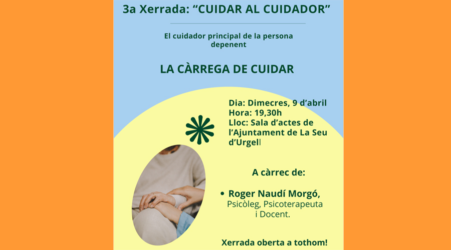 El cartell anunciador de la xerrada (Aj. la Seu)